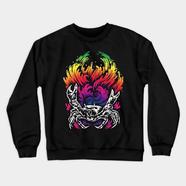 Party Crab Crewneck Sweatshirt by Buy Custom Things